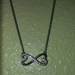 Infinity Double Heart Necklace